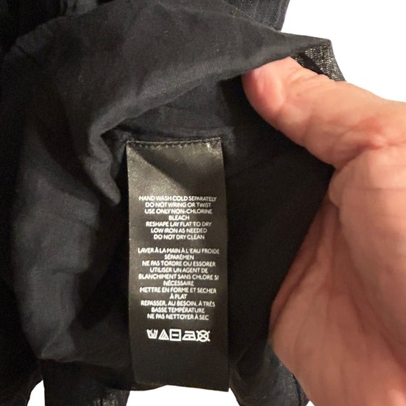 Free People Rosa Linda Embroidered Mini Dress Babydoll Black Combo NEW Medium - Picture 7 of 8